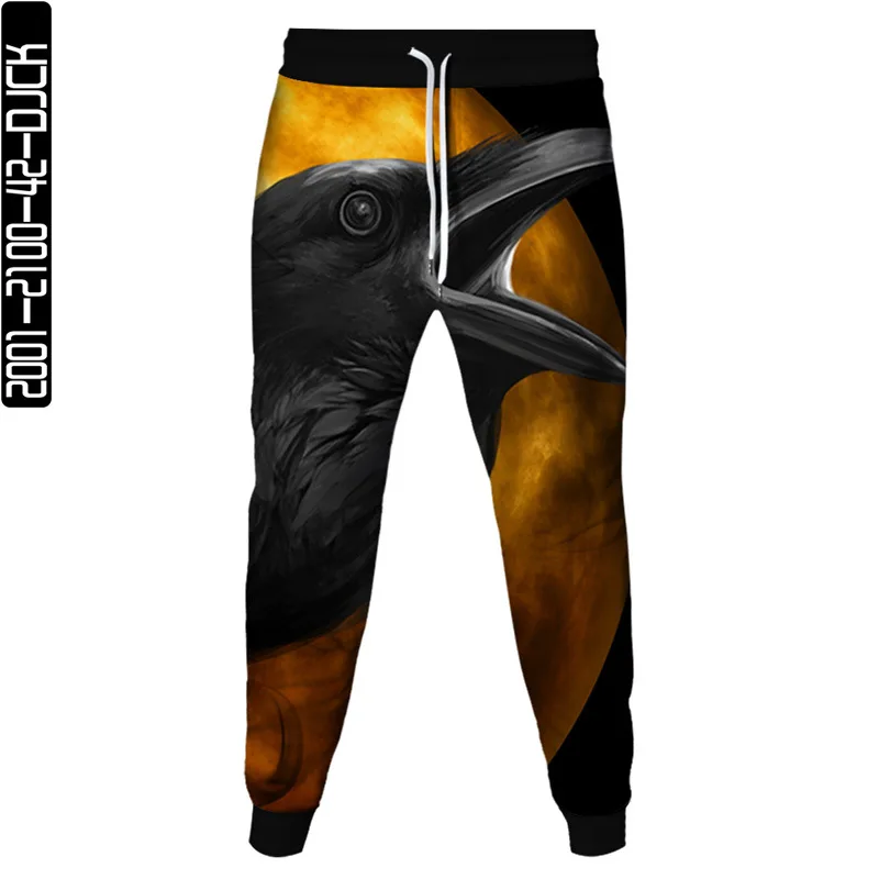 

Animal Eagle Crow Flame Phoenix Peacock 3D Print Men Fashion Sweatpant Women Casual Clothes Jogging Pants Outdoor Sport Trousers