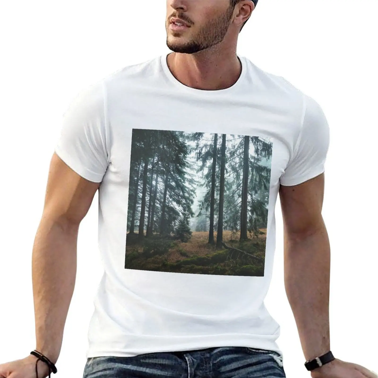 Deep In The Woods T-Shirt cute tops blue lock workout shirts for men