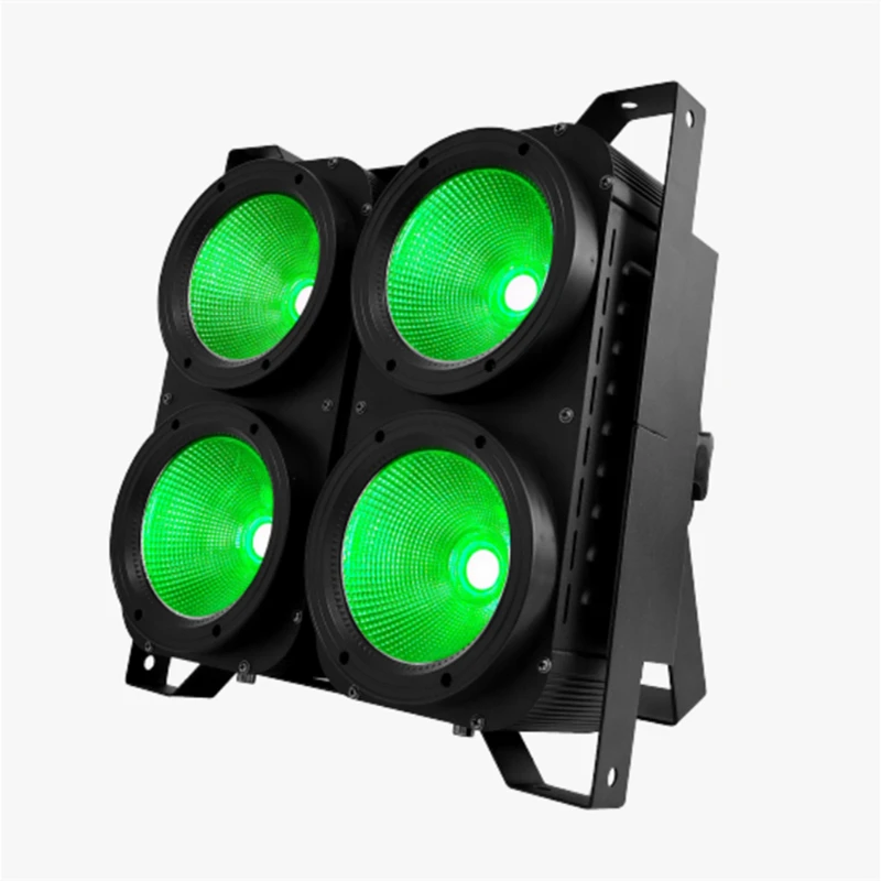 RGBW Full Color 4x100W COB LED Audience Light Concert Club Bar Party DMX LED Strobe Effect Stage Light Event Show