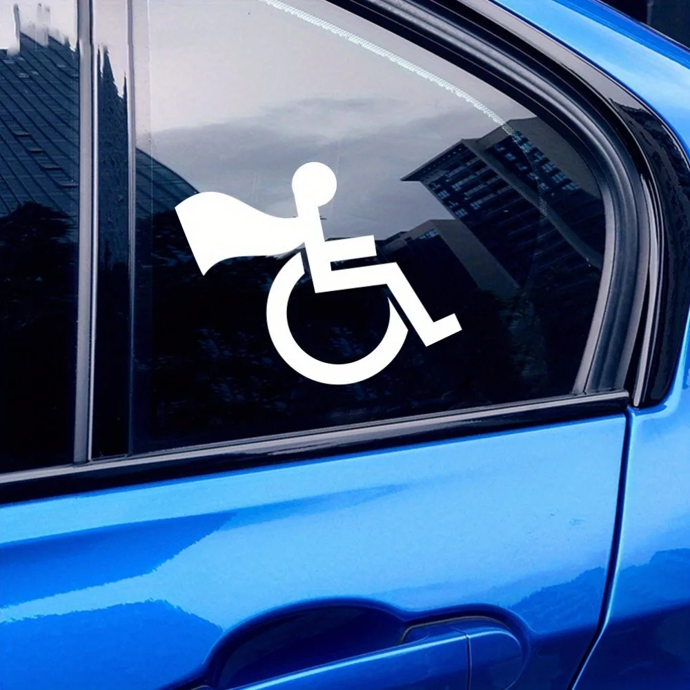 New Disabled Person Icon Car Stickers Decals Vinyls Decals Fashion Creative Car Full Body Head Styling Stickers
