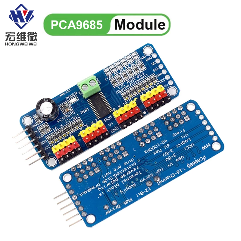 PCA9685PW 16 Channel 12-Bit PWM Servo Shield Driver I2C Interface PCA9685 Module For Raspberry Pi