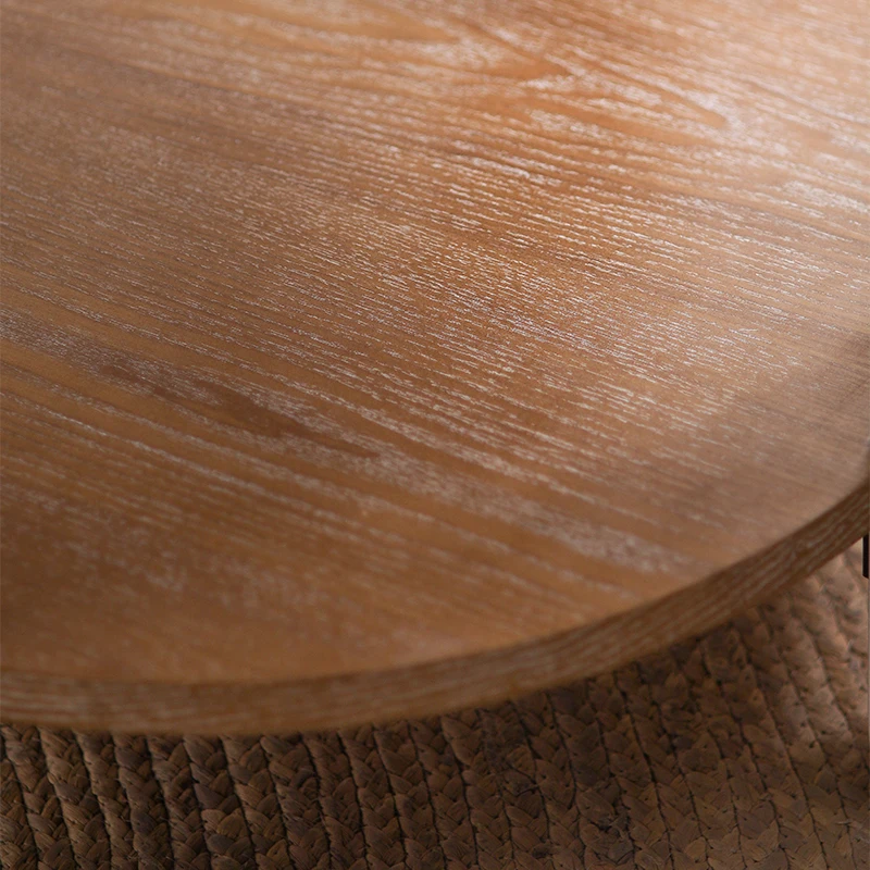 old solid wood carving flower coffee table living room sofa side coffee shop round table photography props