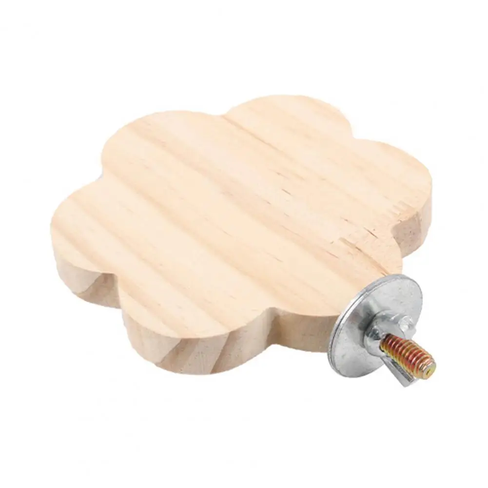 Pet Bird Stand Natural Wood Bird Stand Platform Cloud Shape Perch for Cage Chewing Playing Gym for Parakeet Cockatiel Budgie