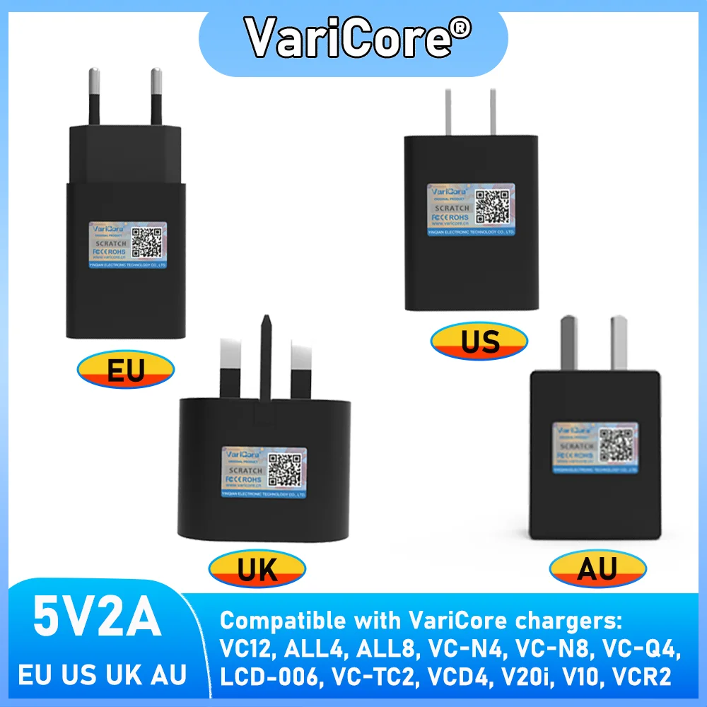 

VariCore 5V 2A 10W Power adapter plug, Phone,fast charging for chargers VC12, ALL4, ALL8, VC-N8, VC-Q4, LCD-006, VC-TC2,VCD4...