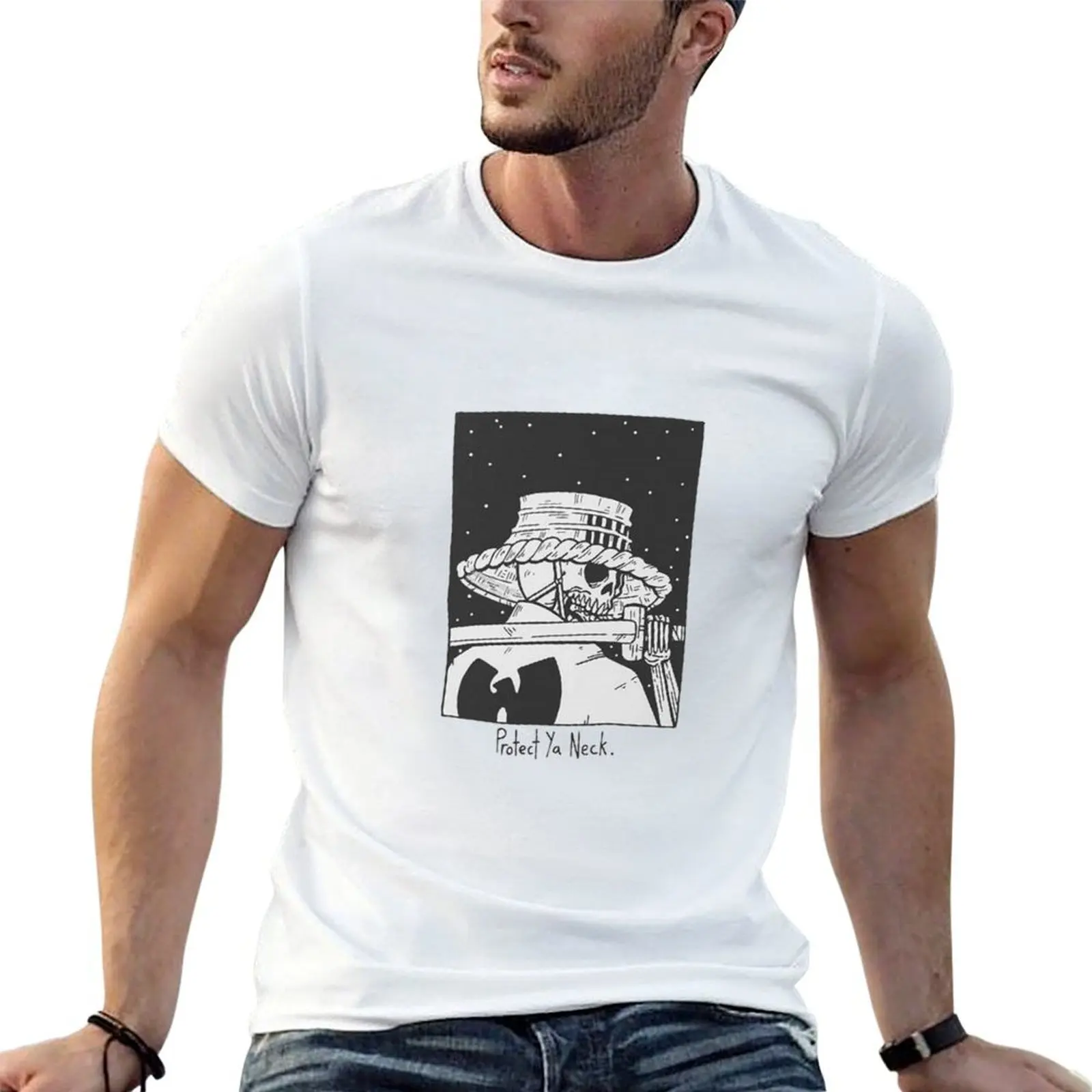 Protect Ya Neck T-Shirt blue archive blanks t shirts men