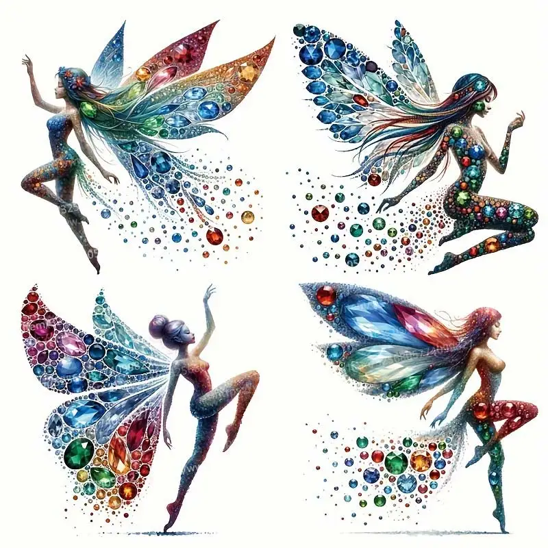 

Enchanting Butterfly Fairy Wall Sticker Kids Room Bedroom For Wall Decoration Mural Self-adhesive Home Decor Decals M976