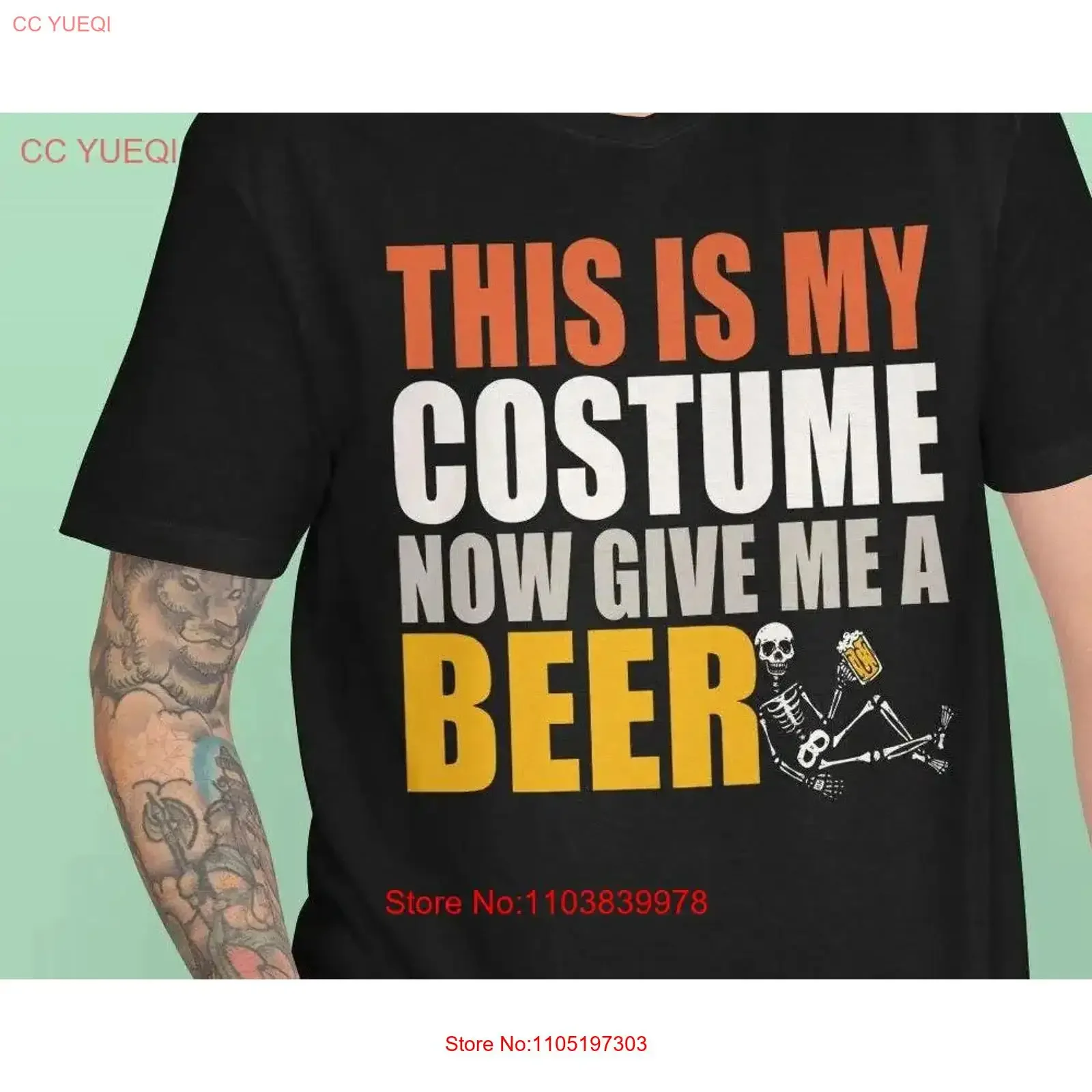 This Is My Costume Now Give Me A Beer Funny Halloween Drinking T Shirt Gag GifT Party Trick or Treating vintage Washed Casual