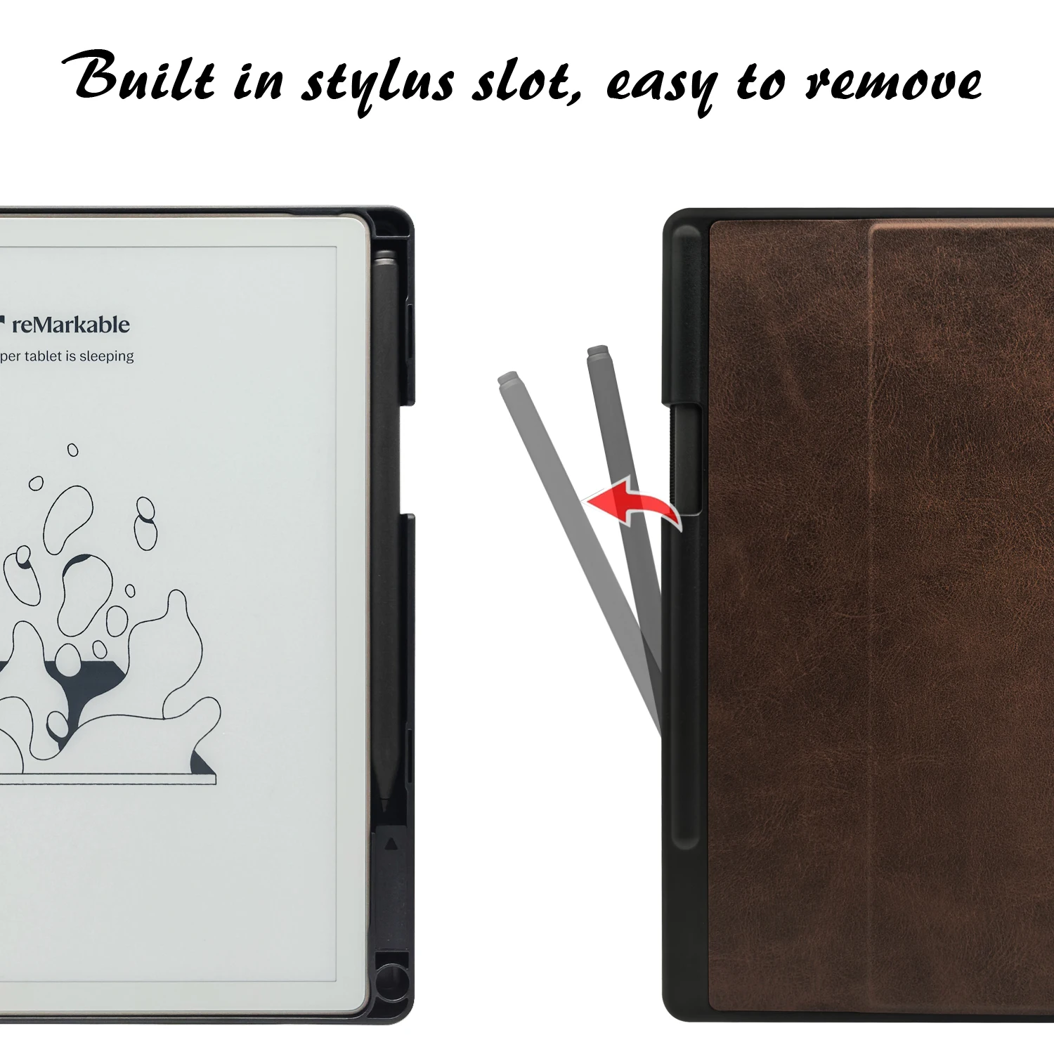 Case for 10.3'' Remarkable Paper Pure Tablet Ultra-Thin Lightweight Stand Cover Smart Auto Sleep/Wake, Built-in Pen Holder