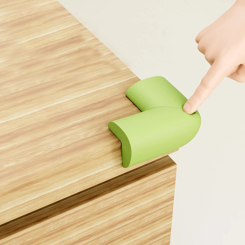 10 Uds. De pegatinas anticolisión para esquina de la mesa de bebé, protectores de esquina de tira suave para proteger los bebés de golpes y colisiones