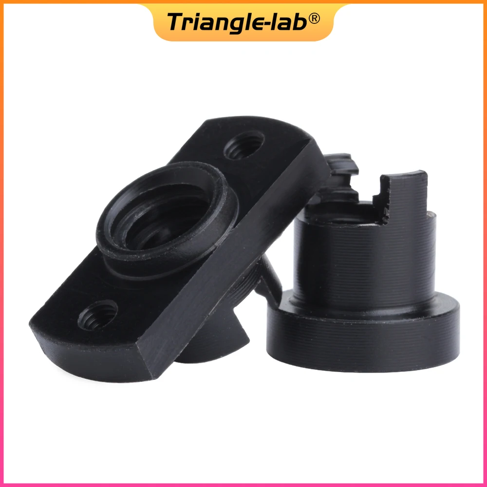 Trianglelab Tr8 T8 สกรูตะกั่ว POM anti-backlash ถั่ว self-หล่อลื่นสําหรับ ender 3 ENDER 5 prusa mk3S CR10 VORON 3D เครื่องพิมพ์