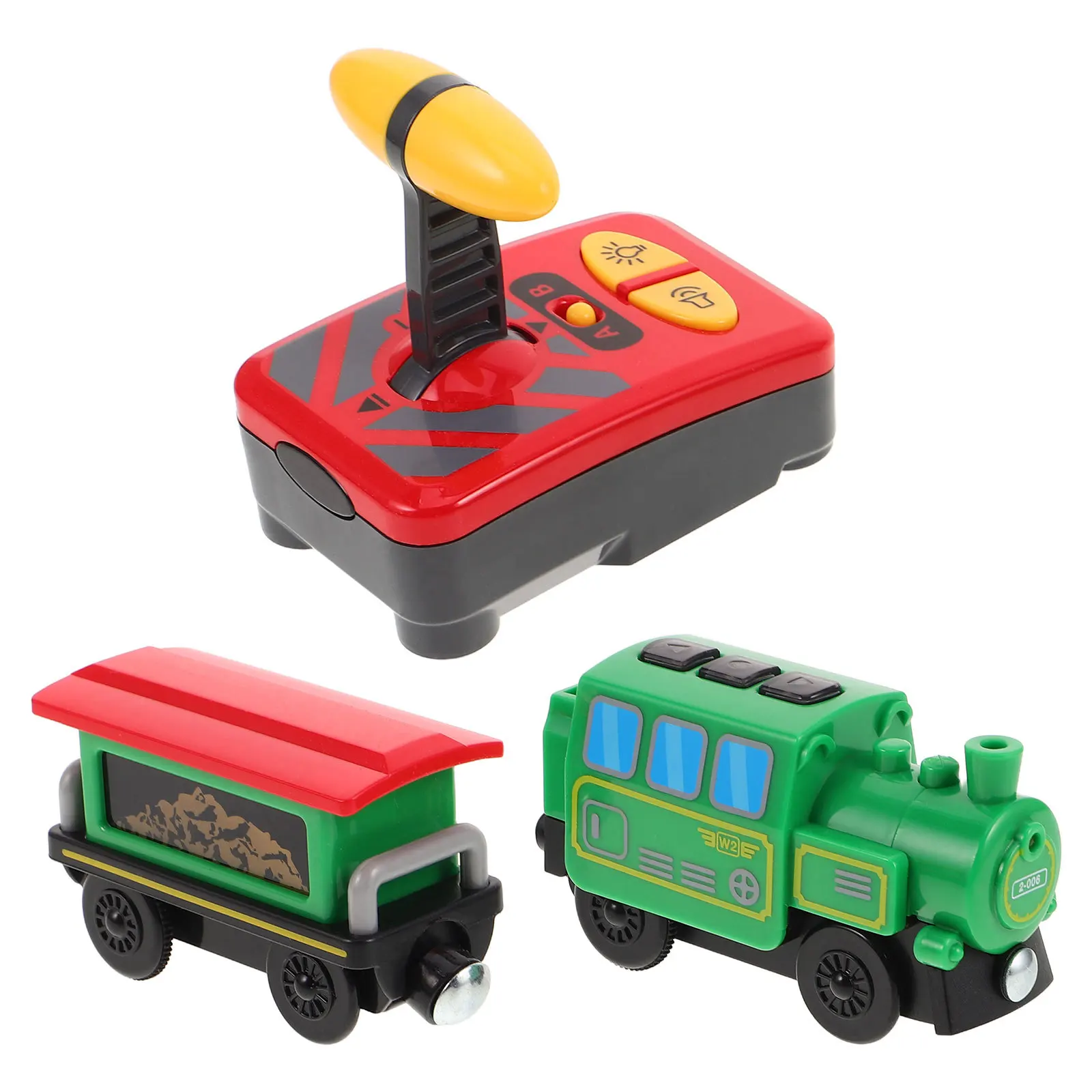 Kleine treinset Elektrisch gemotoriseerde locomotief voor kinderen Creatief spelen Leren Ontwikkelingstrein Verbeeldingscoördinatie