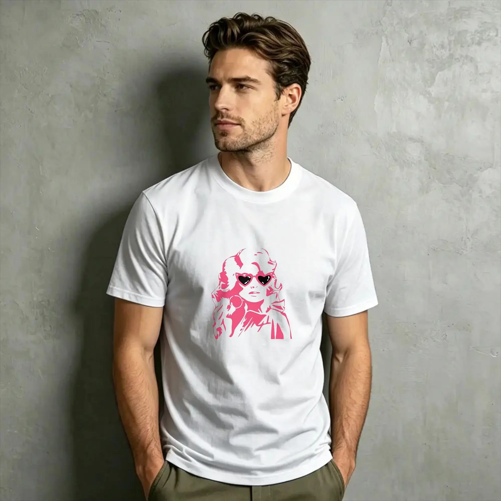 Singer Dolly Parton T-Shirt Summer  Hip Hop T-Shirts Men's Cotton O Neck Oversize Tees Short Sleeve Aesthetic Tops