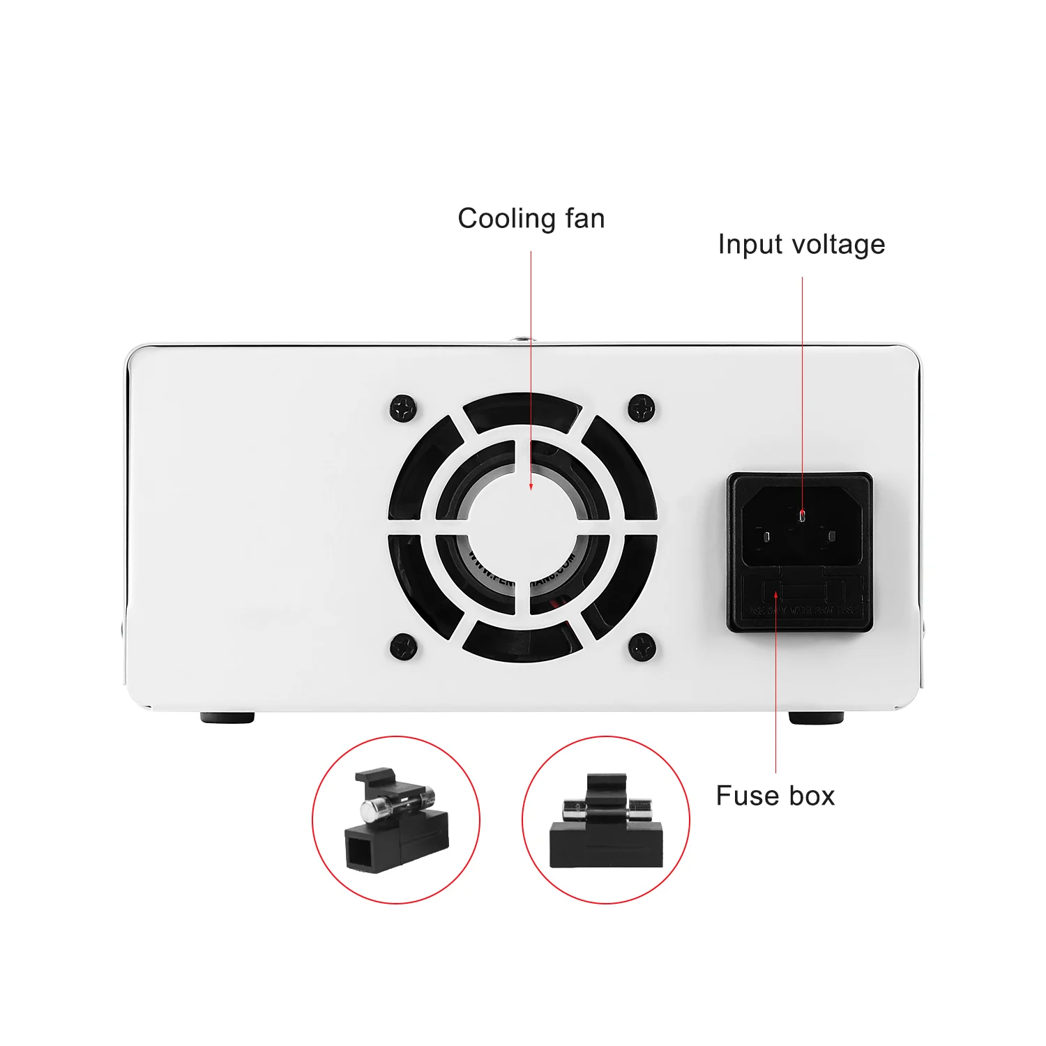 SPS-W1203 120V 3A DC Variable Power Supply Adjustable Switching Power Source for School Teaching 3 Set Digital Display