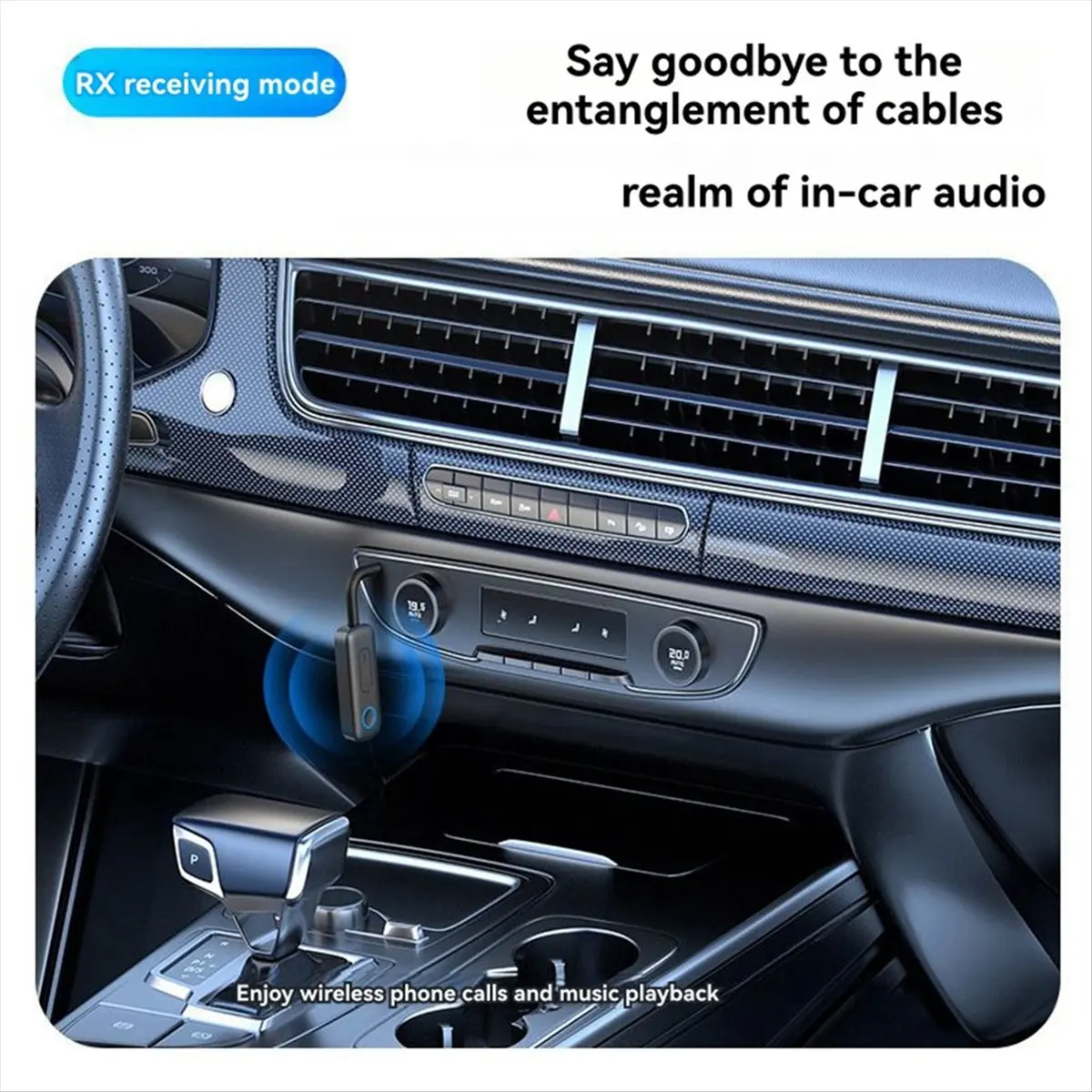 Sells well Bluetooth 5.4 Transmitter Receiver Wireless Car Aux 2-in-1 Adapter TV Audio Wireless Bluetooth Receiver Transmitter