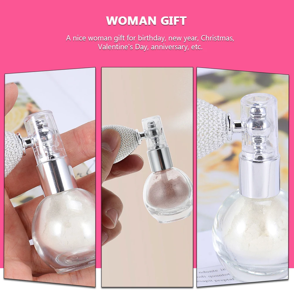 

2 Pcs Glitter Sprayer Sparkling Powder Sequin Makeup Face Accessory Water Miss Highlighter Supply Body Spray Tool