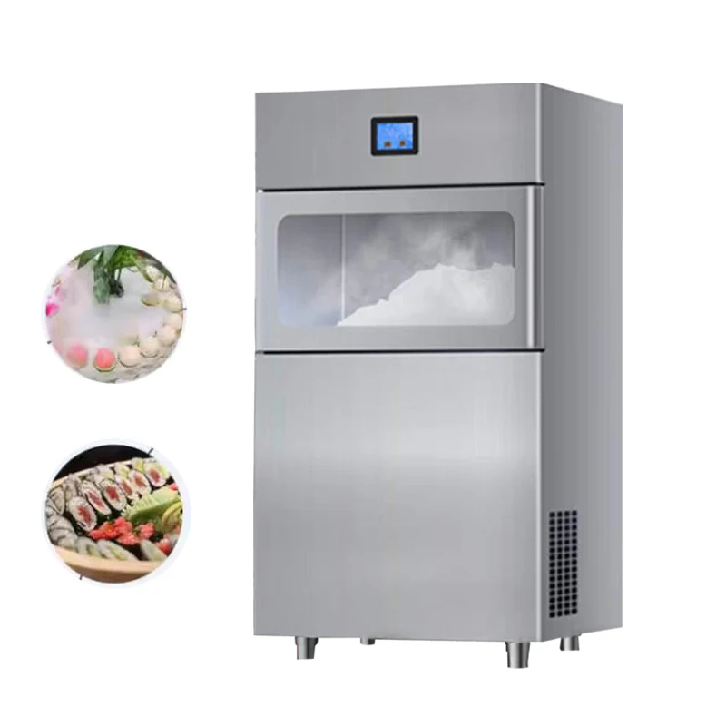 

Commercial Automatic Granule Ice Crusher Machine For Seafood Hotpot Restaurant Sashimi Ice Tray Snowflake Ice Crusher Machine