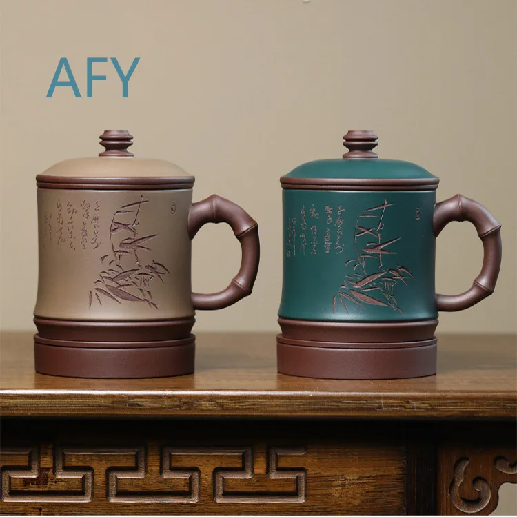 Custom Yixing Tea Set in Gift Box Wholesale Genuine Zisha Clay Teapot and Handmade Purple Clay Cup for Tea Ceremony Holiday