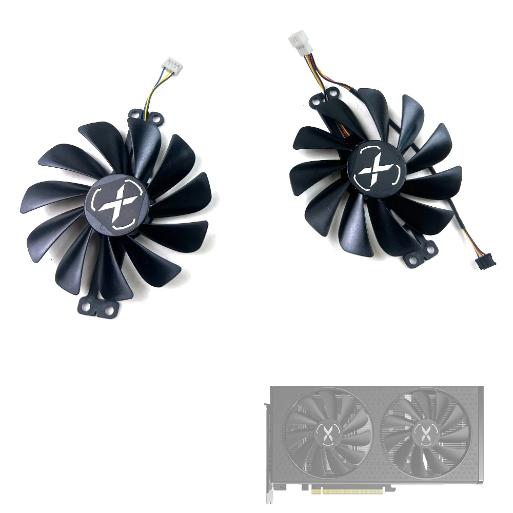Cooling Fan CF1010U12S FDC10U12S9-C SWFT 210 RX6600 6600XT Graphics Card Fan For XFX Radeon RX 6600 XT Gaming Video Card Fan