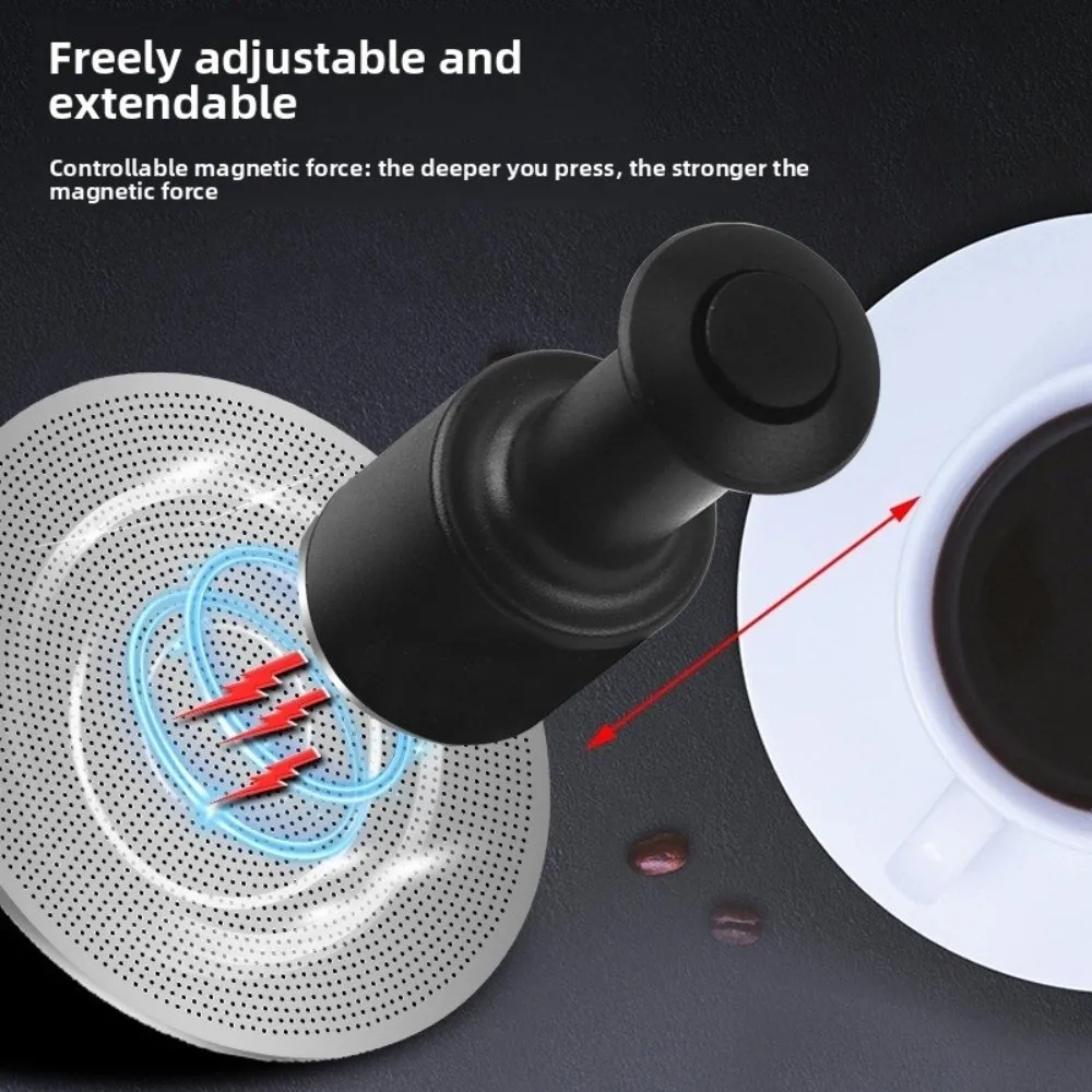 Magnetic Coffee Filter Suction Press Type Powder Free Coffee Puck Screen Suction Retractable Magnetic Attractor Bar Barista Tool