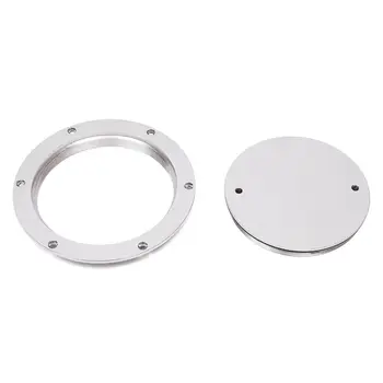 Disco de acero inoxidable, escotilla de inspección de barcos marinos de 6 pulgadas, acceso de placa de cubierta redonda