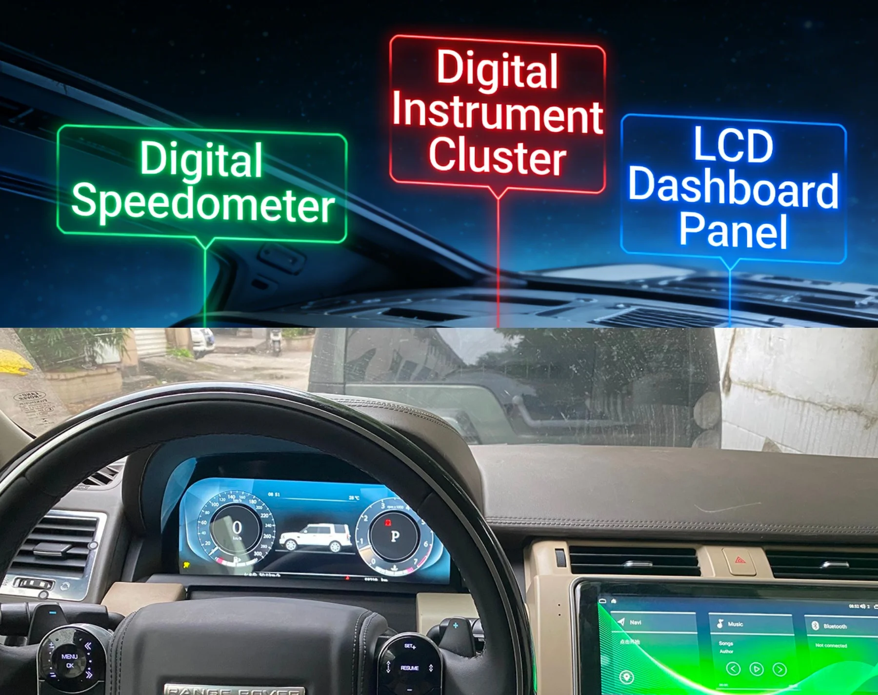 

Цифровая приборная панель LCD для Land Rover Discovery 4/Range Rover Sport 2010-2013, дисплей приборной панели, спидометр, кокпит