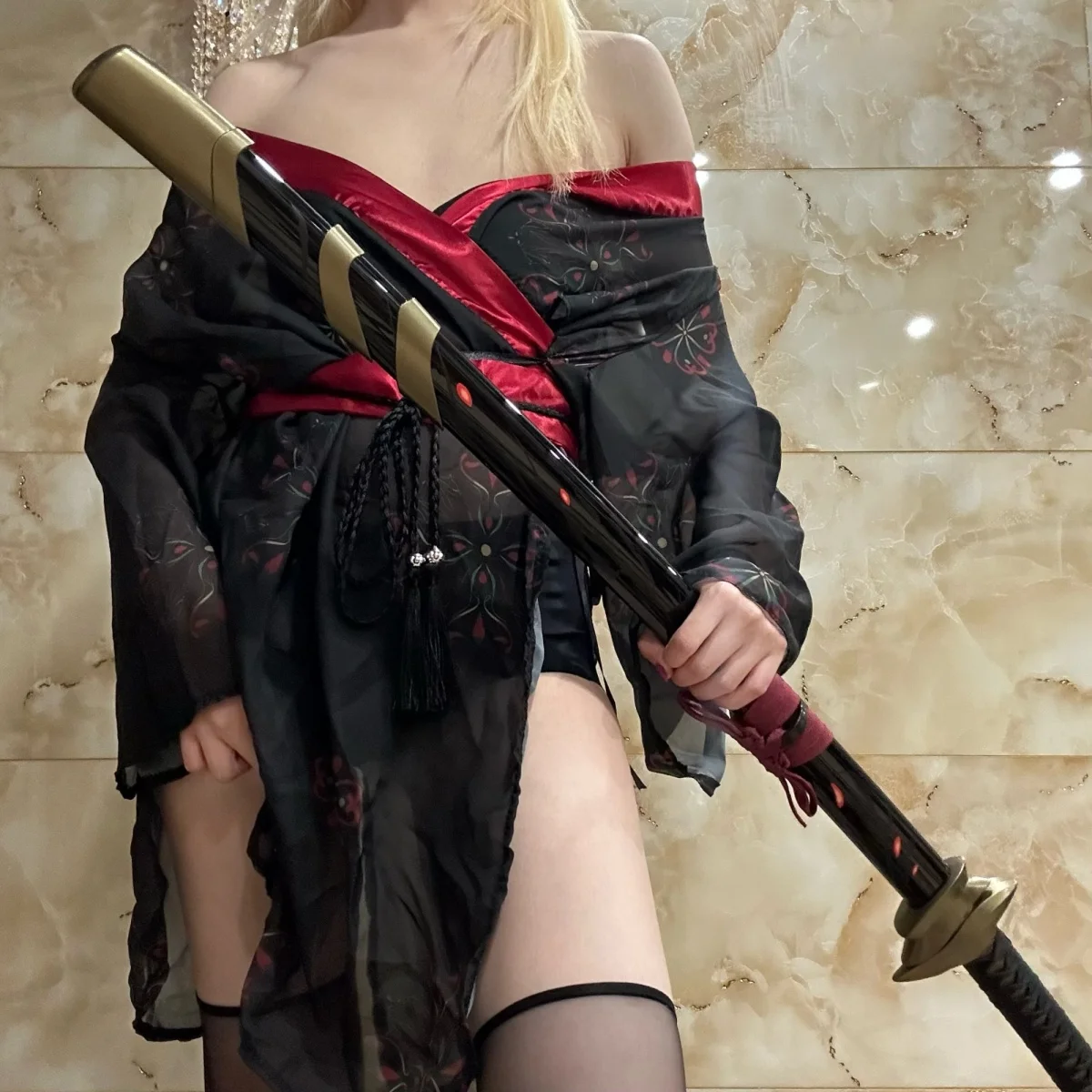 39,3-calowy miecz katana Yasuo z League of Legends, drewniany nóż ninja, oryginalny szabla, japońska katana, akcesoria do cosplay, rekwizyt, zabawka