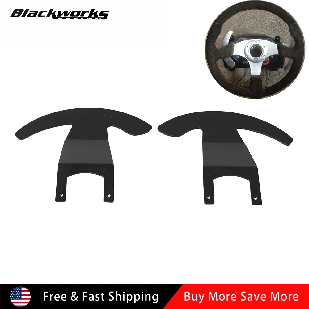 

2 шт., сверхмощные лопастные переключатели, контроллер рулевого колеса, вогнутый, подходит для рулевого колеса 13-14 дюймов для Logitech G25 G27