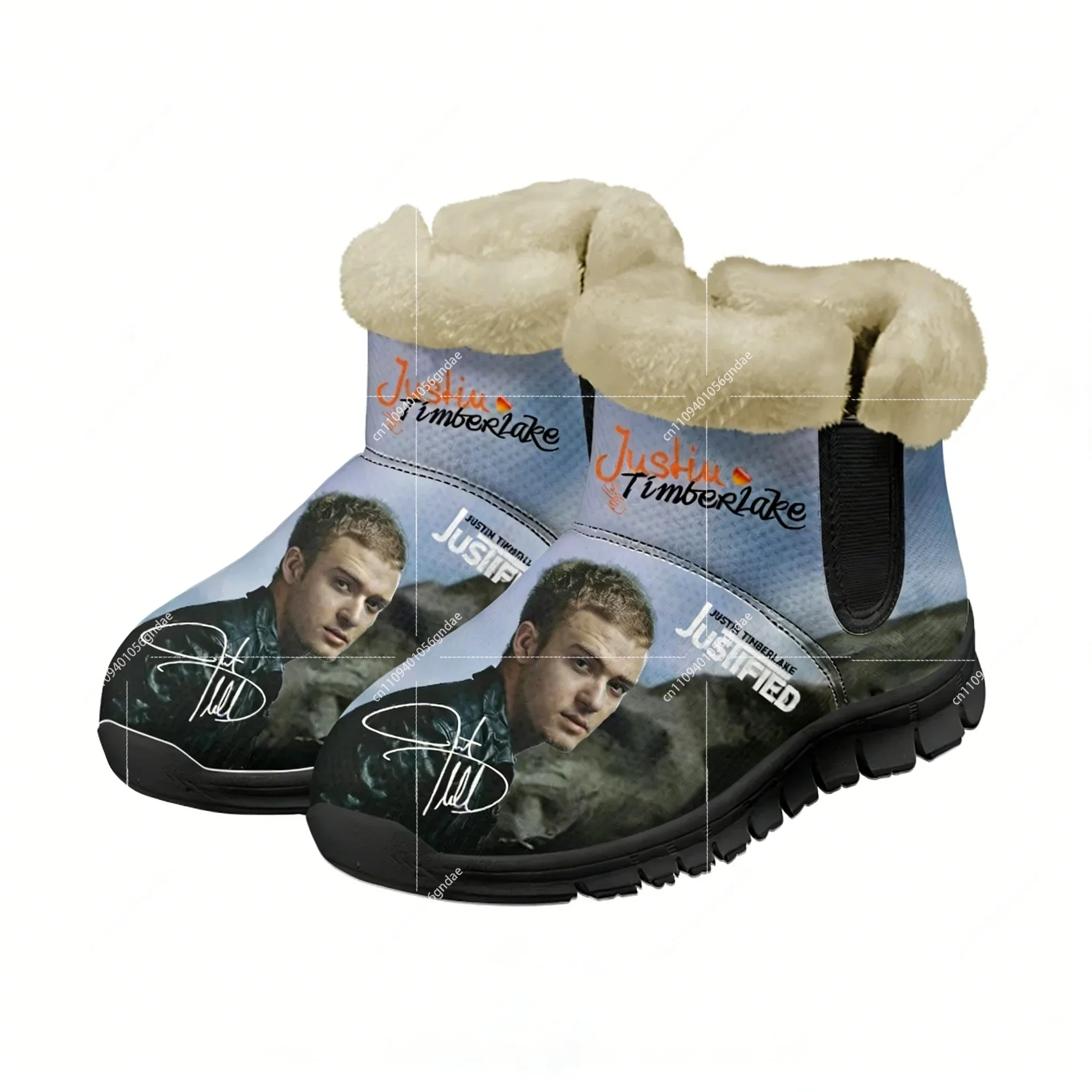 

Justin Timberlake Snow Boots Hip hop Dance Singer Mens Womens Shoe Keep Warm Casual Lightweight Couple Sports Custom Sneakers