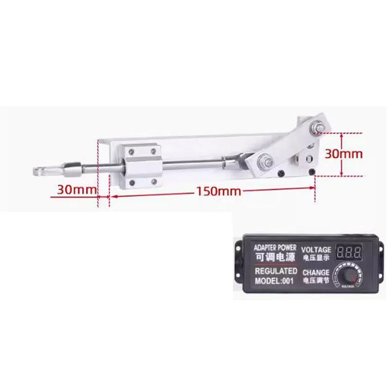 atuador linear do motor alternativo automatico haste telescopica eletrica velocidade ajustavel fonte de alimentacao impulso 25n mini 01