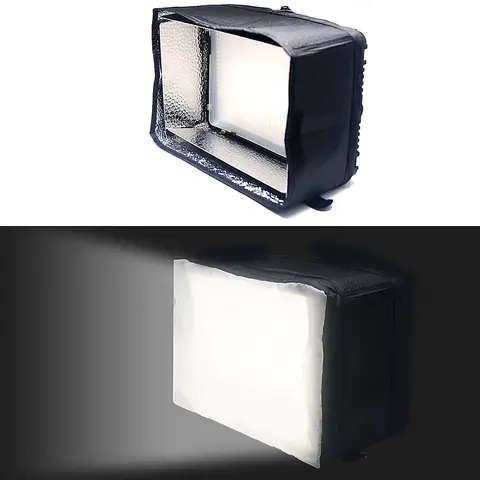 Mcoplus softbox kit difusor branco para mcoplus yongnuo vídeo luz led/tamanho grande led fotografia luz softbox