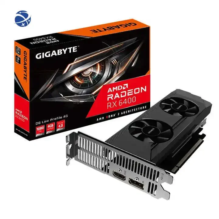 for Radeon RX 6400 D6 LOW PROFILE 8G Graphics Card