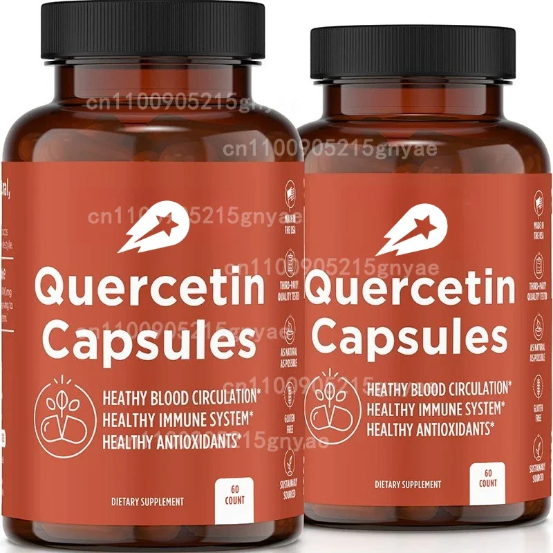 

Quercetin 500mg - Quercetin with Bromelain Supplement - Immune Support, Vegetarian and Gluten Free, 60 Capsules