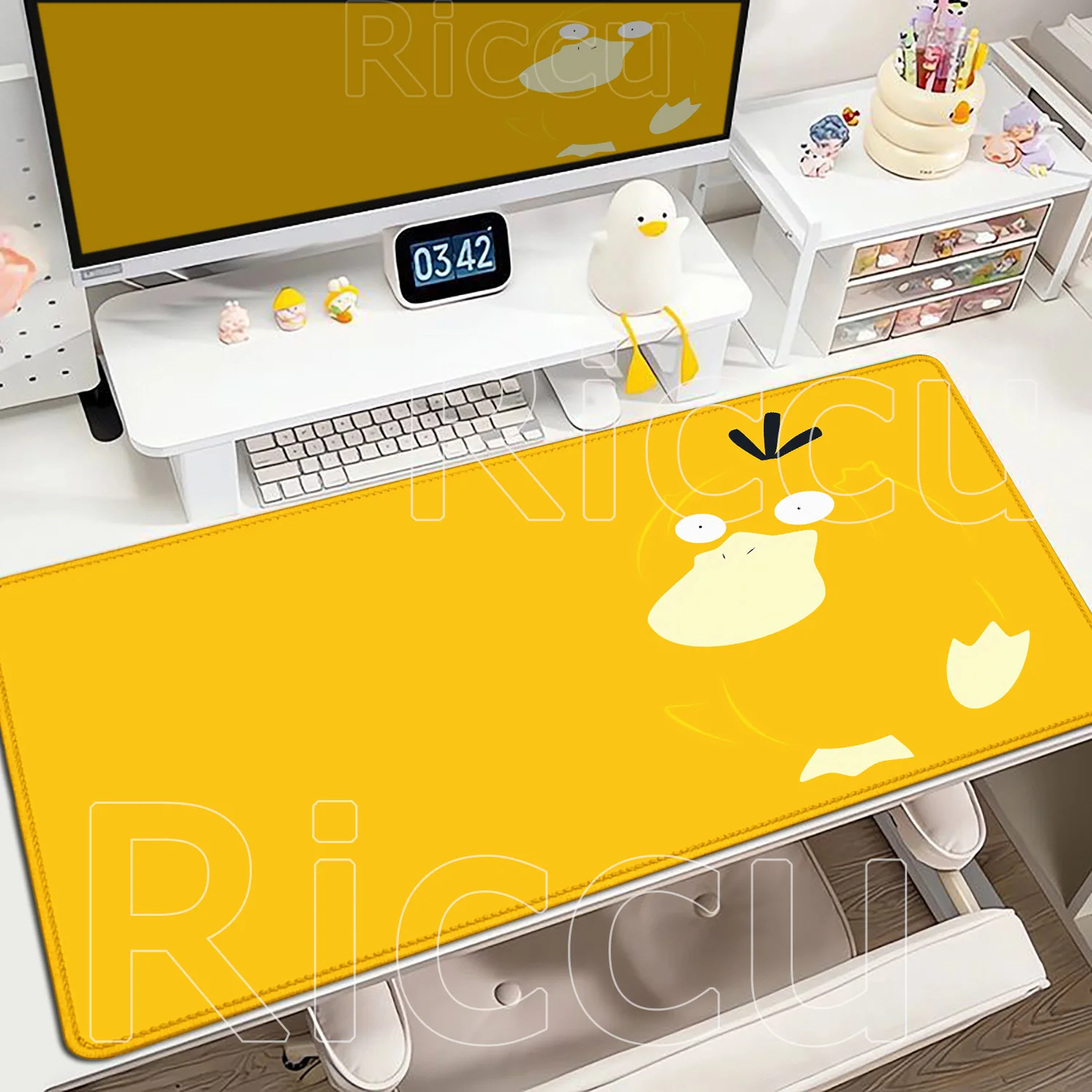 Many Elf Cartoon Pokemon Desk Mat Anime 900x400mm Mouse Pad Gaming Laptop Keyboard Pad Computer