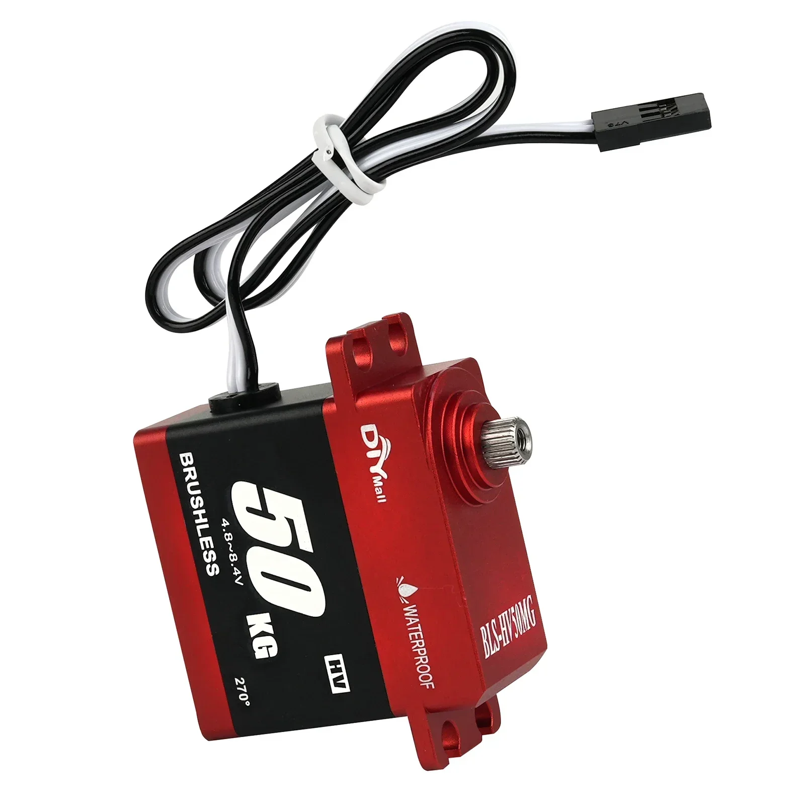 

BLS-HV50MG 50KG Digital Brushless Servo 180°/270°/360° Aluminum Case Waterproof 8.4V for DIY RC Truck Crawler Car Boat Robot Toy