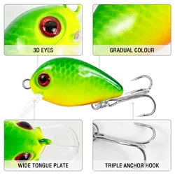 Free Fisher Crankbait duro de superficie para trucha y lubina