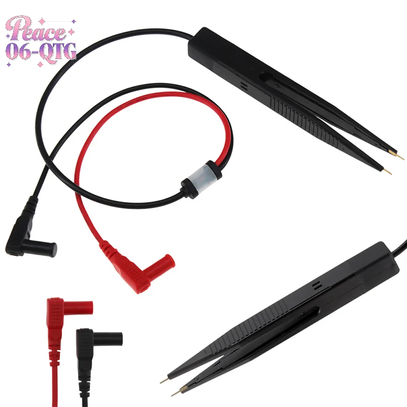 New Clip Test Pen SMD Multimeter Probe Tweezers Patch For Capacitance Inductance Resistor Measurement Multi-Use Electric Tool