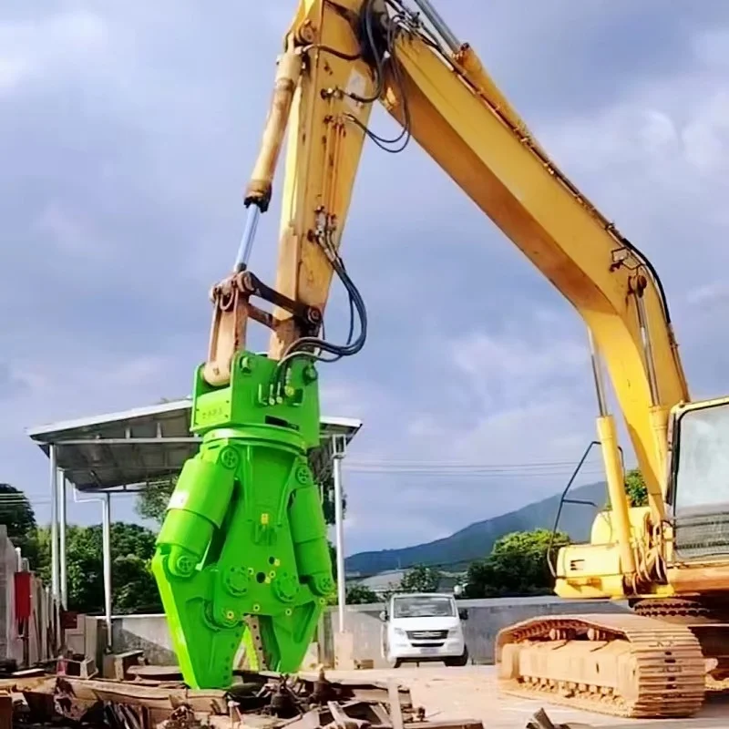 Customized Heavy Duty Double Cylinder Hydraulic Shear for Hazardous Building Demolition & Material Cutting