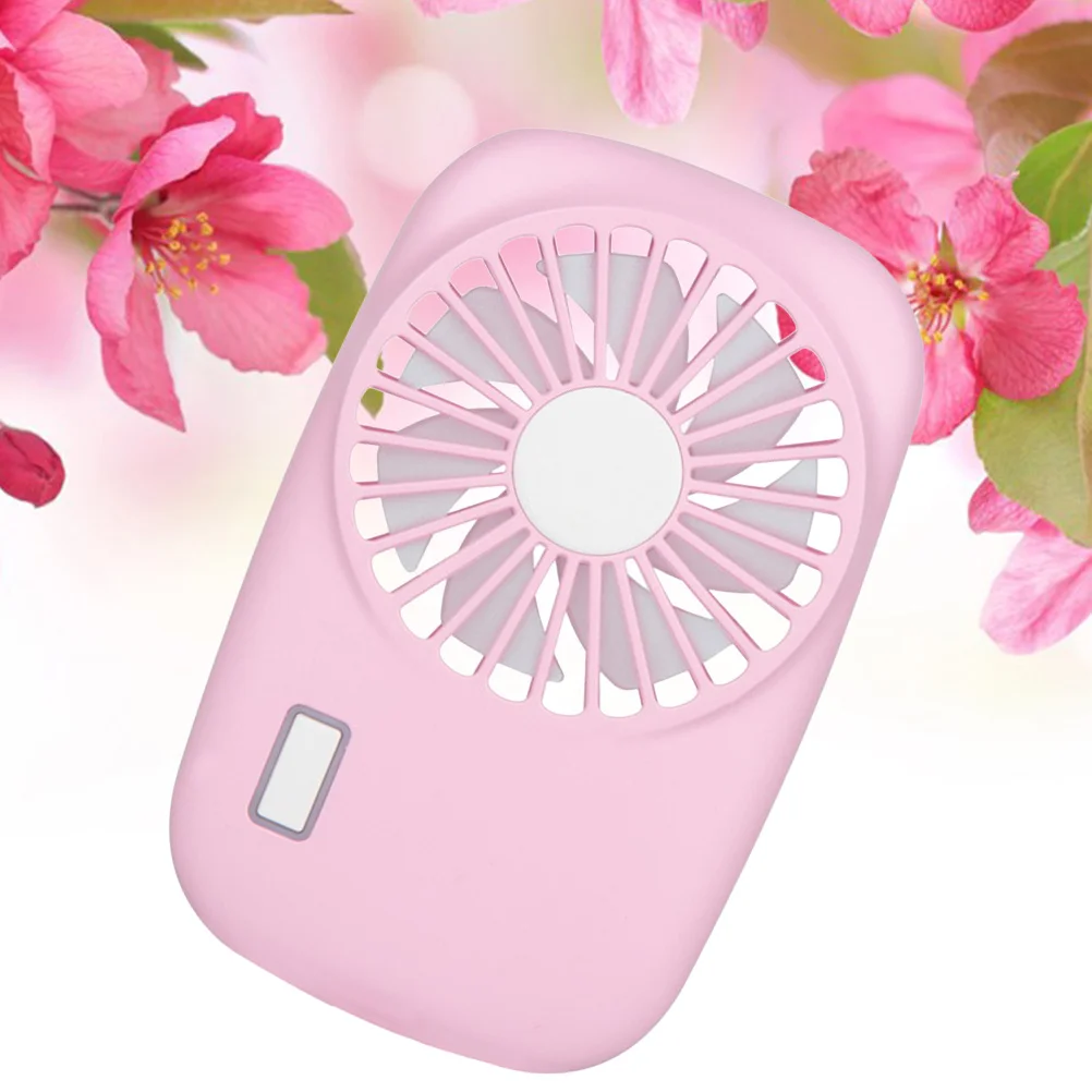 

Ultra-Thin Mini USB Rechargeable Handheld Fan Pink Portable Lightweight Fan for Office Outdoor Home Travel Small Fans