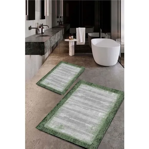 Drop Bath Mat Rug Toilet Seat Pad Washable Anti-Slip Soles 2li