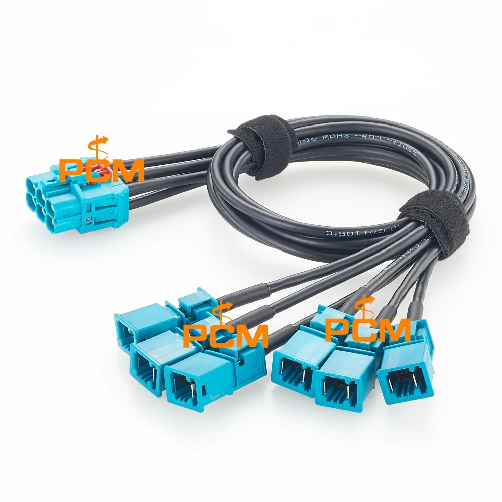 GEMnet to 6x MATEnet Z Code Automotive Ethernet Splitter Cable TE 1-2428482-4 1 to 6 Port Network Cable for Vehicle Systems