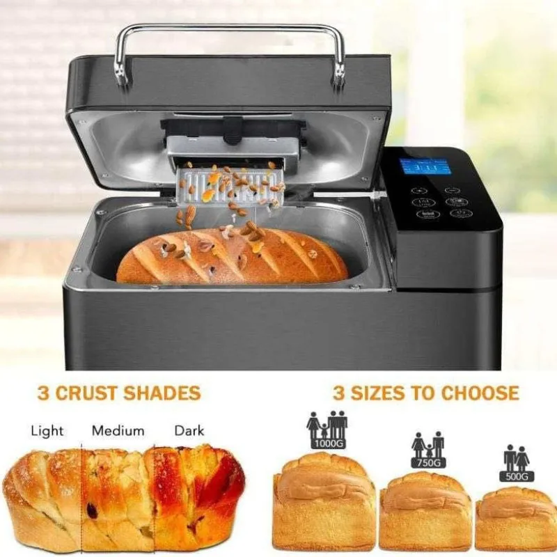 

Automatic Household Bread Machine Multifunctional Noodle Fermentation Breakfast Kneading Small Bread Machine