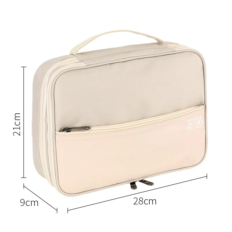 Sac de rangement pour câbles de données, housse de protection pour disque dur, chargeur multicouche, accessoires pour clé USB, sac de rangement pour écouteurs