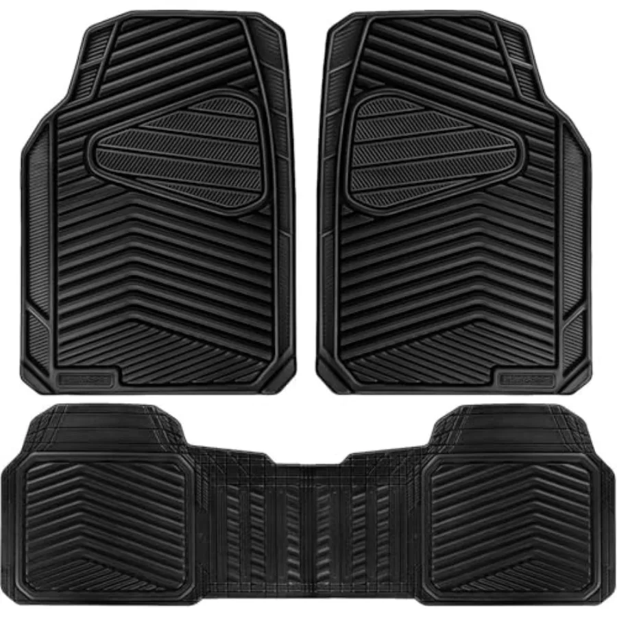 

Rubber Car Mats, Waterproof Car Floor Mats All Weather, Car Mat, Automotive Floor Mat Trim to Fit for Cars Sedans SUVs Trucks,