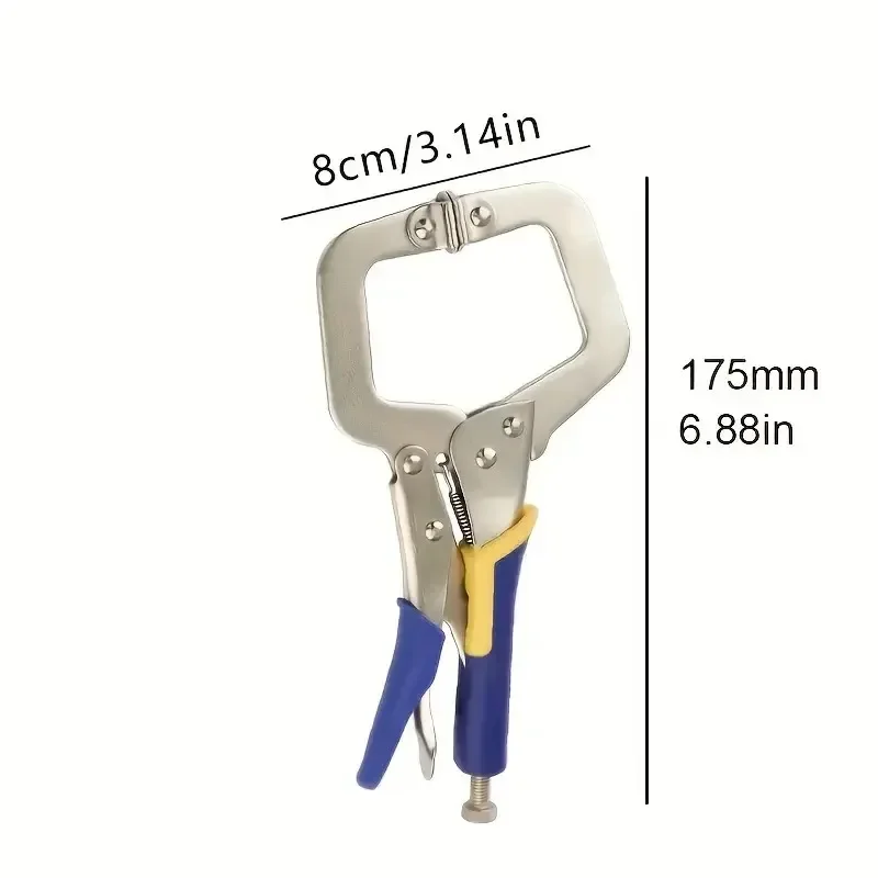 C-type Woodworking Fixed Pliers, Powerful Pliers, Flat Mouth Quick Clamp, Multi-functional Industrial Grade Pressure Clamp Tool