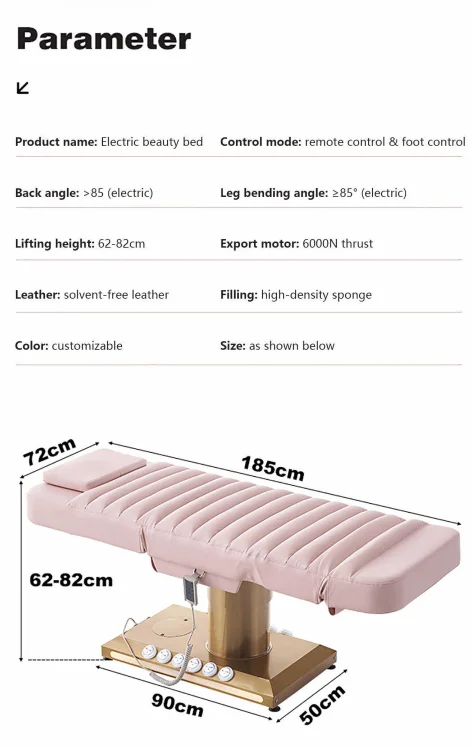 custom color luxury spa bed best price facial bed beauty for Eyelash Extensions Facials and Waxing Beauty Bed
