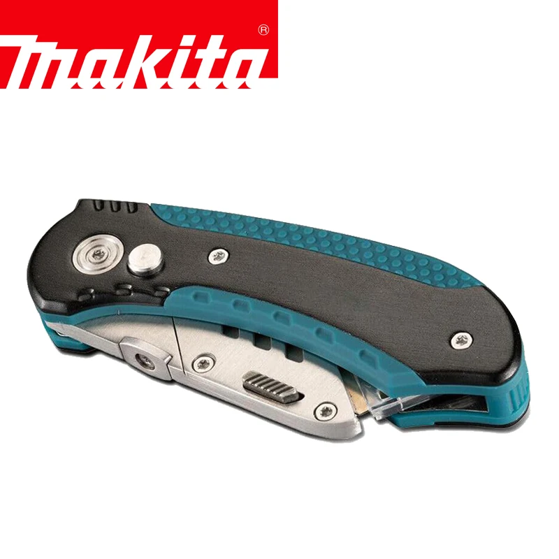 Makita Original E-10908 Portable Multi Functional Folding Knife Pocket Knife Wooden Handle Knife Sharp Unboxing Knife