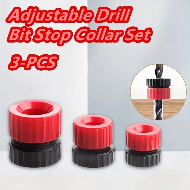 

3 шт. регулируемых ограничителей глубины сверления – стопорные кольца для сверл 3-13 мм, ограничители глубины сверления отверстий