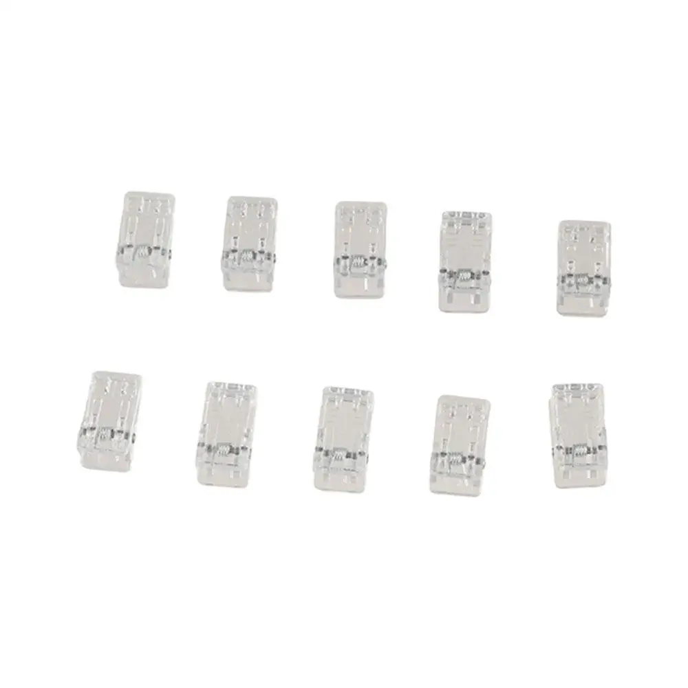 10pcs Wall Decoration Plastic Self-Adhesive Clips Small Portable Wall Clips Clear Double Sided Spring Clips Wall Tapestry