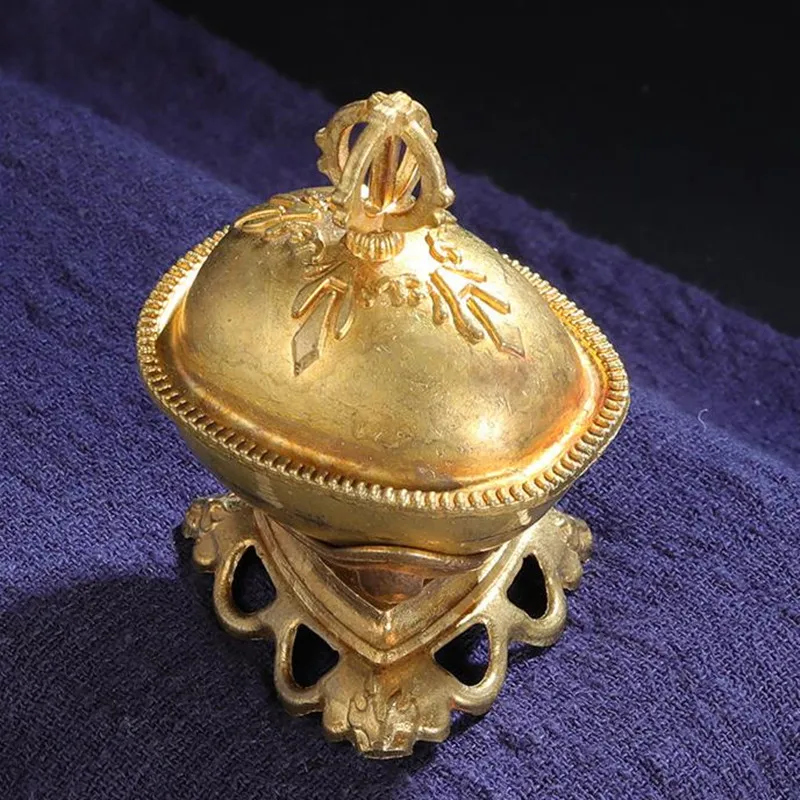 6.7*4cm Pure Copper Tribute Buddhism Bowl Home Gift Collection Decorative Furnishing Toba Tantric Temple/Home Putting Ornaments