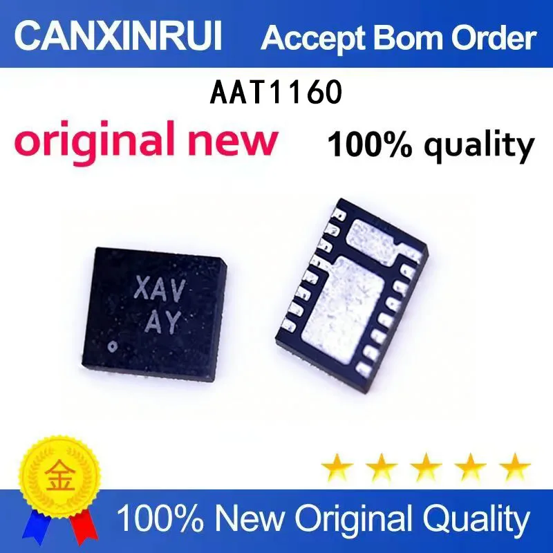 

(5-100 Pieces) AAT1160IRN-0.6-TI AAT1160 silk screen: XAV QFN spot chip IC